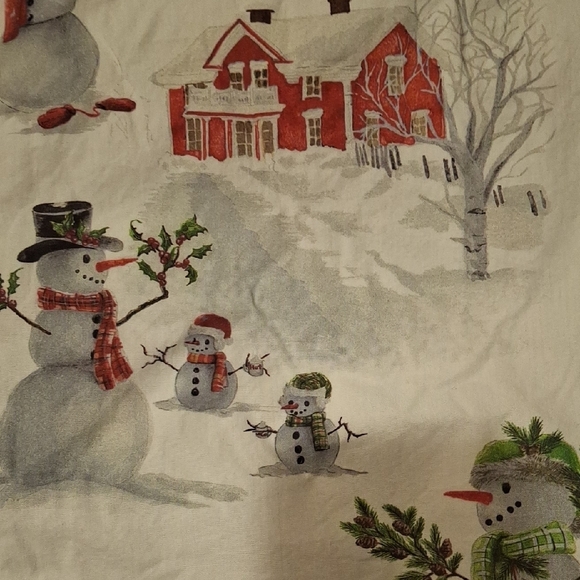 Pottery Barn Snowman Sham/Pillowcase New - Picture 2 of 8